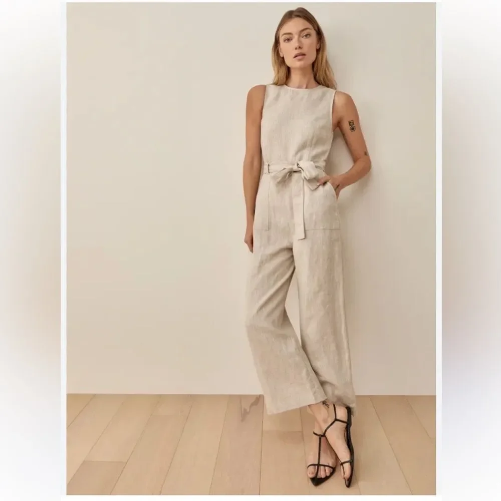 Reformation Naomi linen jumpsuit